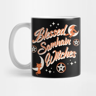 Blessed Samhain Witches Cute Funny Celtic Halloween T-Shirt Mug